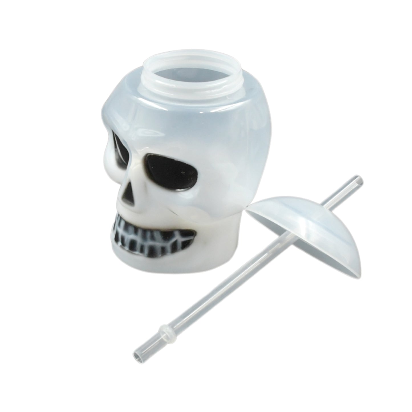 Ghost Face Bottle Water Bottle Drinking Cup With Lid And Straw Party Favors Summer Hawaiian And Beach Party Decorations For Kids Adults With Brown Box(1 Pc)