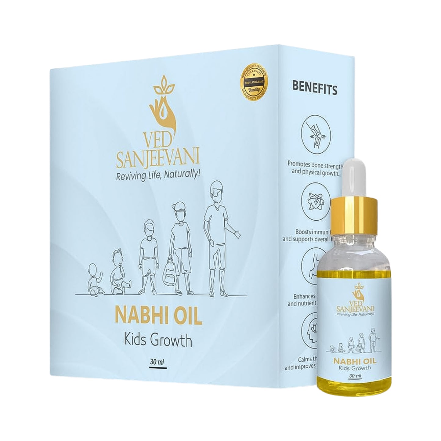 Ved Sanjeevani Nabhi Oil For Kids Growth (30Ml 1 Pc)