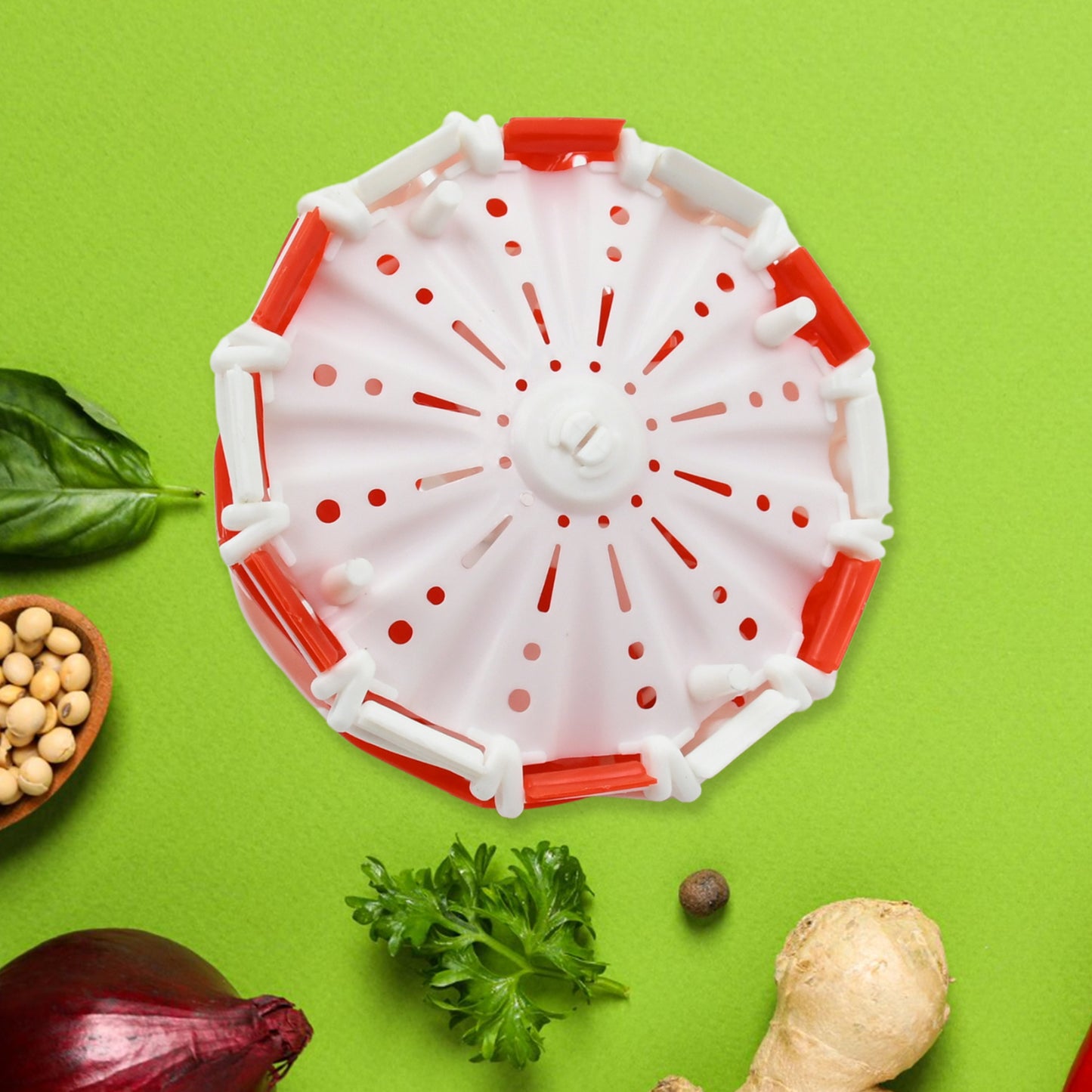 Folding Fruit Basket Foldable Basket Fruit Bucket Basket With Hanging Stand Fruit And Vegetables Basket Foldable Lotus Shape Basket Tray For Multi-Use (1 Pc)