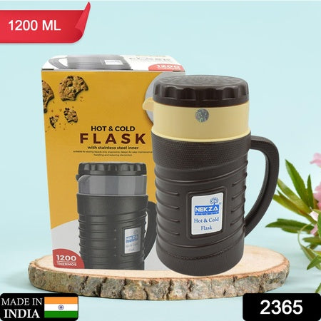 Thermos Insulated Flask Or Hot Kettle Plastic Innner Steel Insulated Tea Kettle Hot And Cold Premium Tea Kettle Kettle Easy To Carry Leak Proof Tea Jug Coffee Jug Water Jug Hot Beverag (1200 Ml 1700Ml )