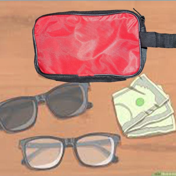 Portable Travel Hand Pouchshaving Kit Bag For Multipurpose Use (Red)