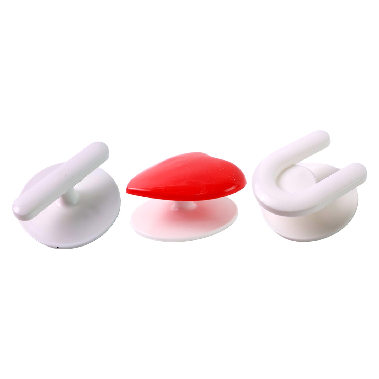 Adhesive Wall Hook Set For Kitchen Bathroom Home (3Pc)