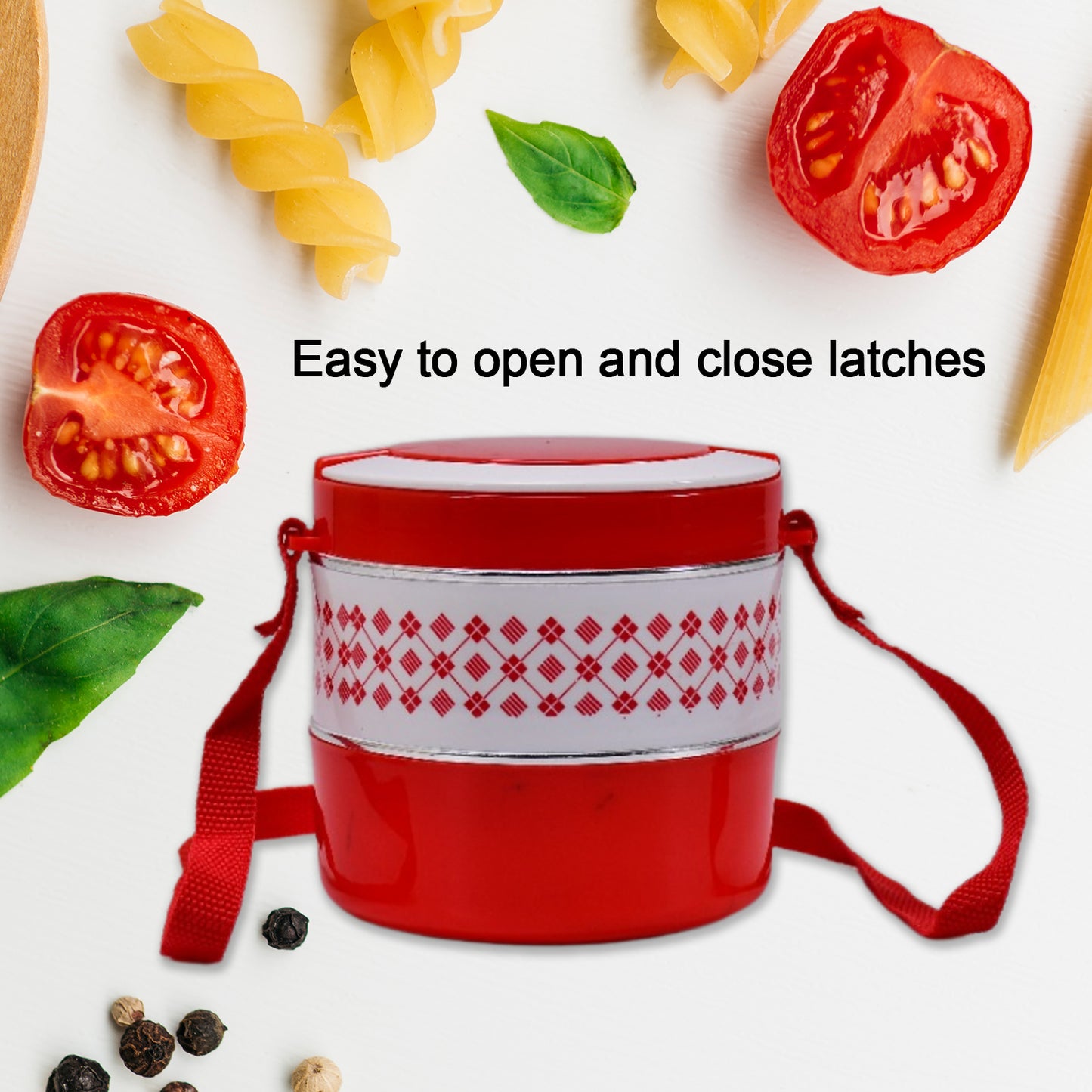 2Layer Adjustable Insulated Tiffin Set Of 1 Blue 3 Containers Lunch Box