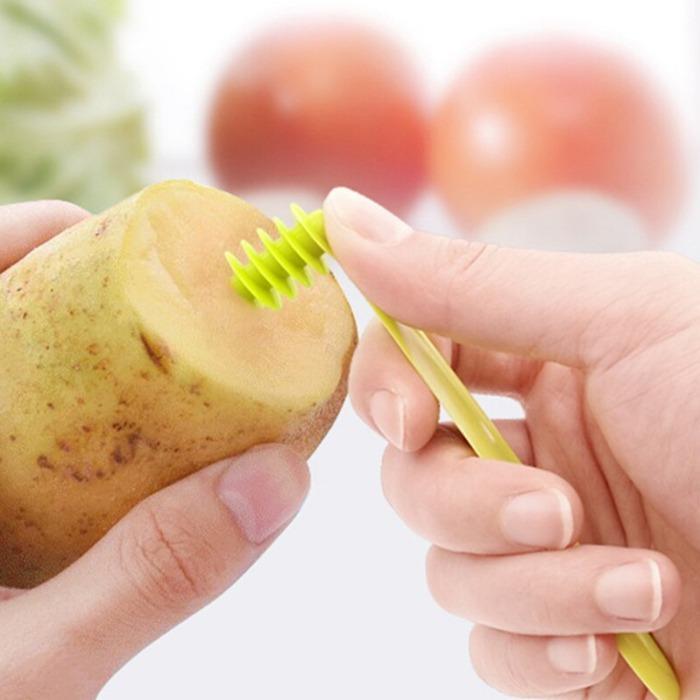 Kitchen Plastic Vegetables Spiral Cutter Spiral Knife Spiral Screw Slicer