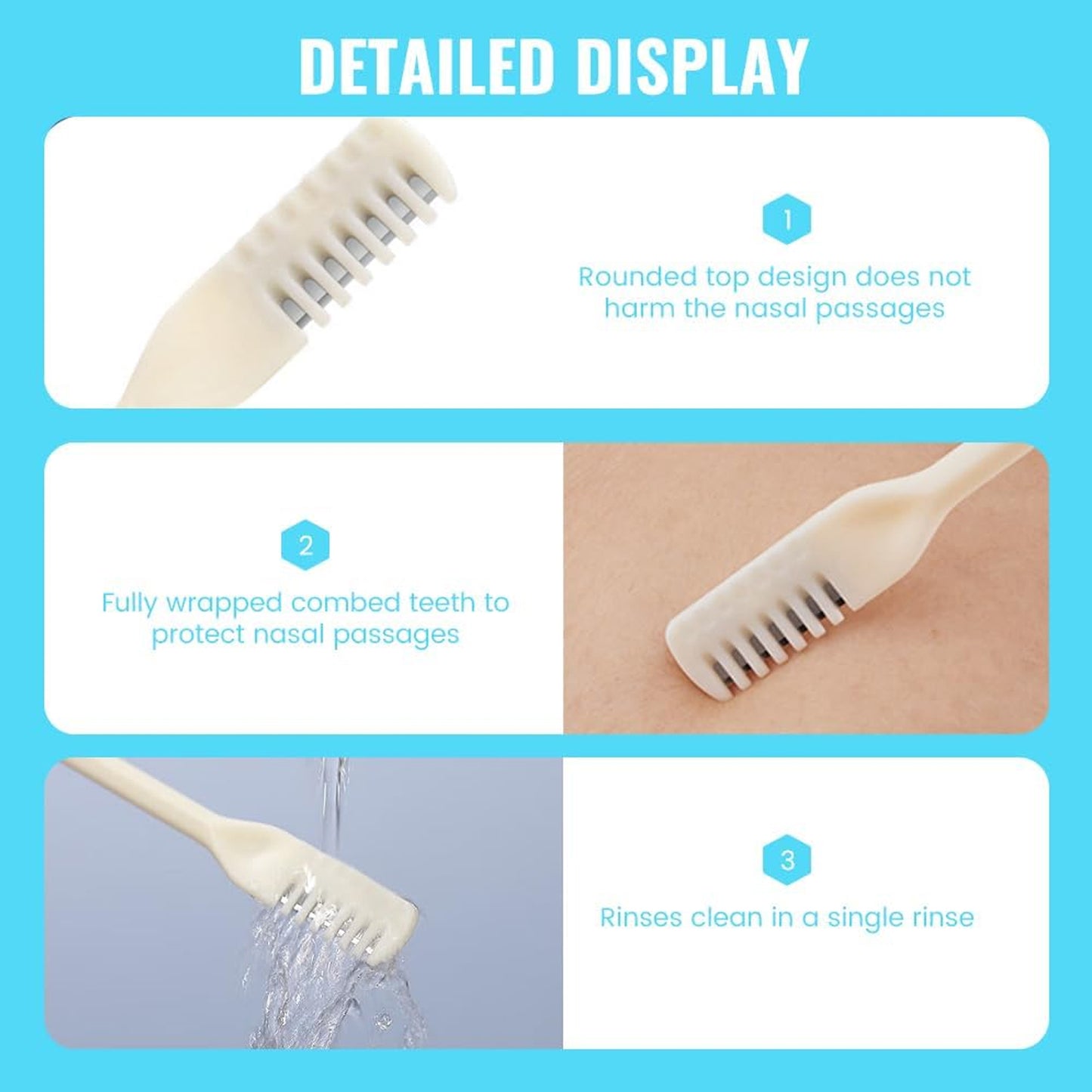 Nosehair Removal Trimmer Nose Hair Remover Razor Kit Blade (3 Pcs Set)