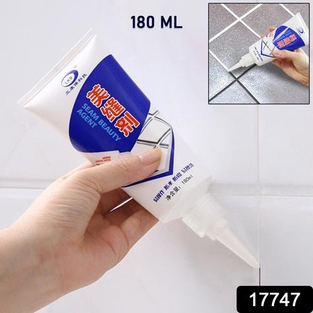 Waterproof Tile Gap Crack Grout Filler Water-Resistant Silicone Sealant For Diy Home Sink Gaps Tiles Gaps Grouts Repair Filler Tube For Home Office Bathroom Toilets Kitchen (180 Ml)