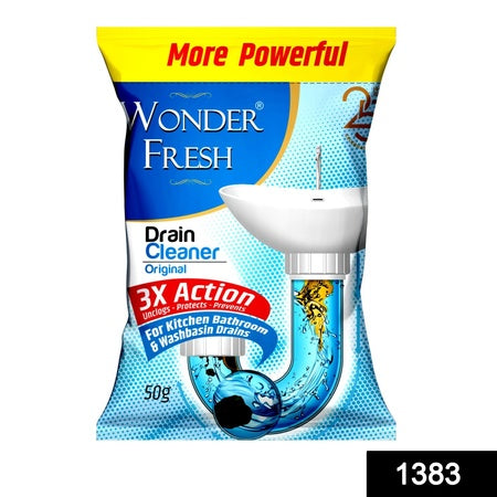 All Pipe Safe Drain Cleaner Powder Clear Clogged Sinks Pipes 50 Gram Pack