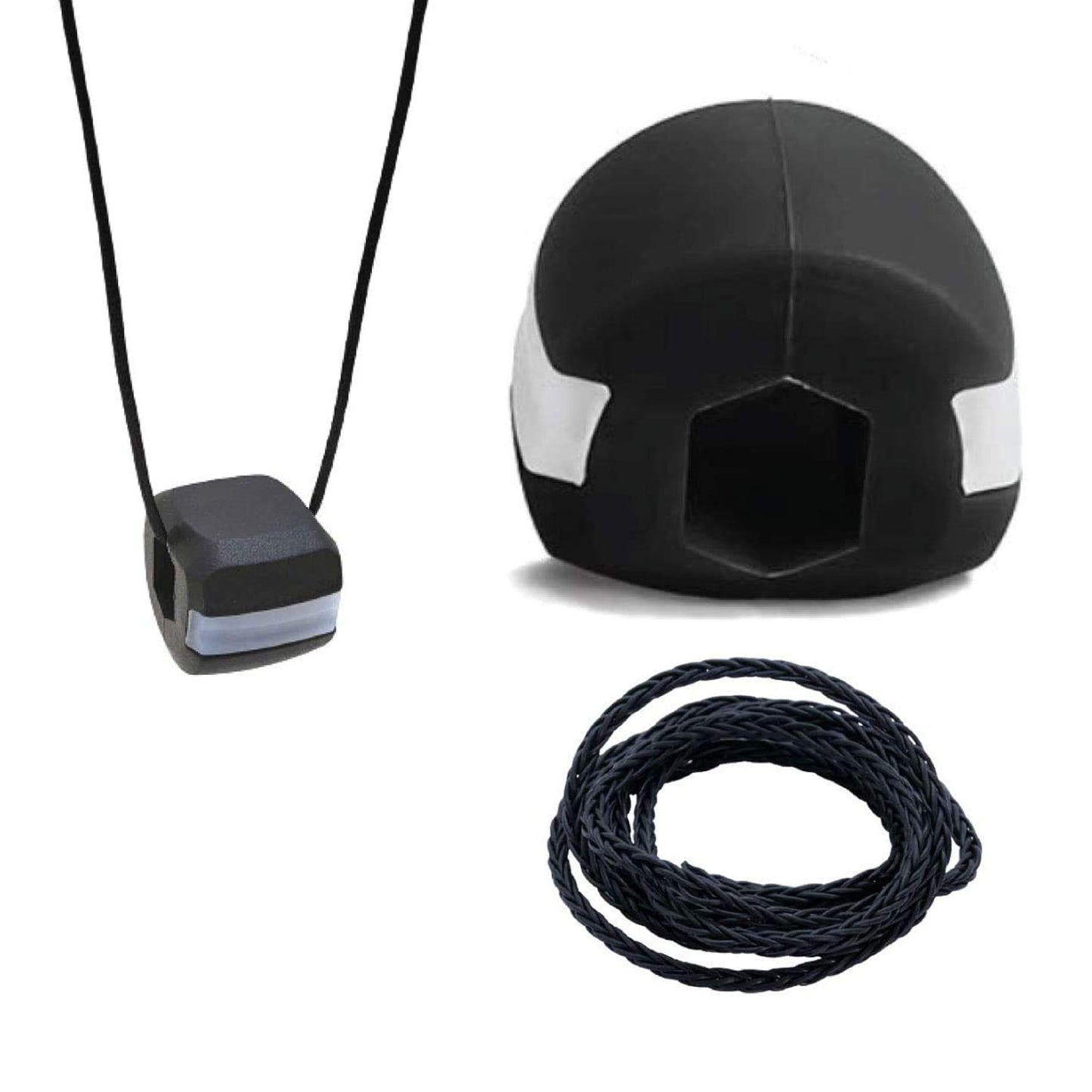 Cn Blk Jaw Exerciser Used To Gain Sharp And Chiselled Jawline Easily And Fast.