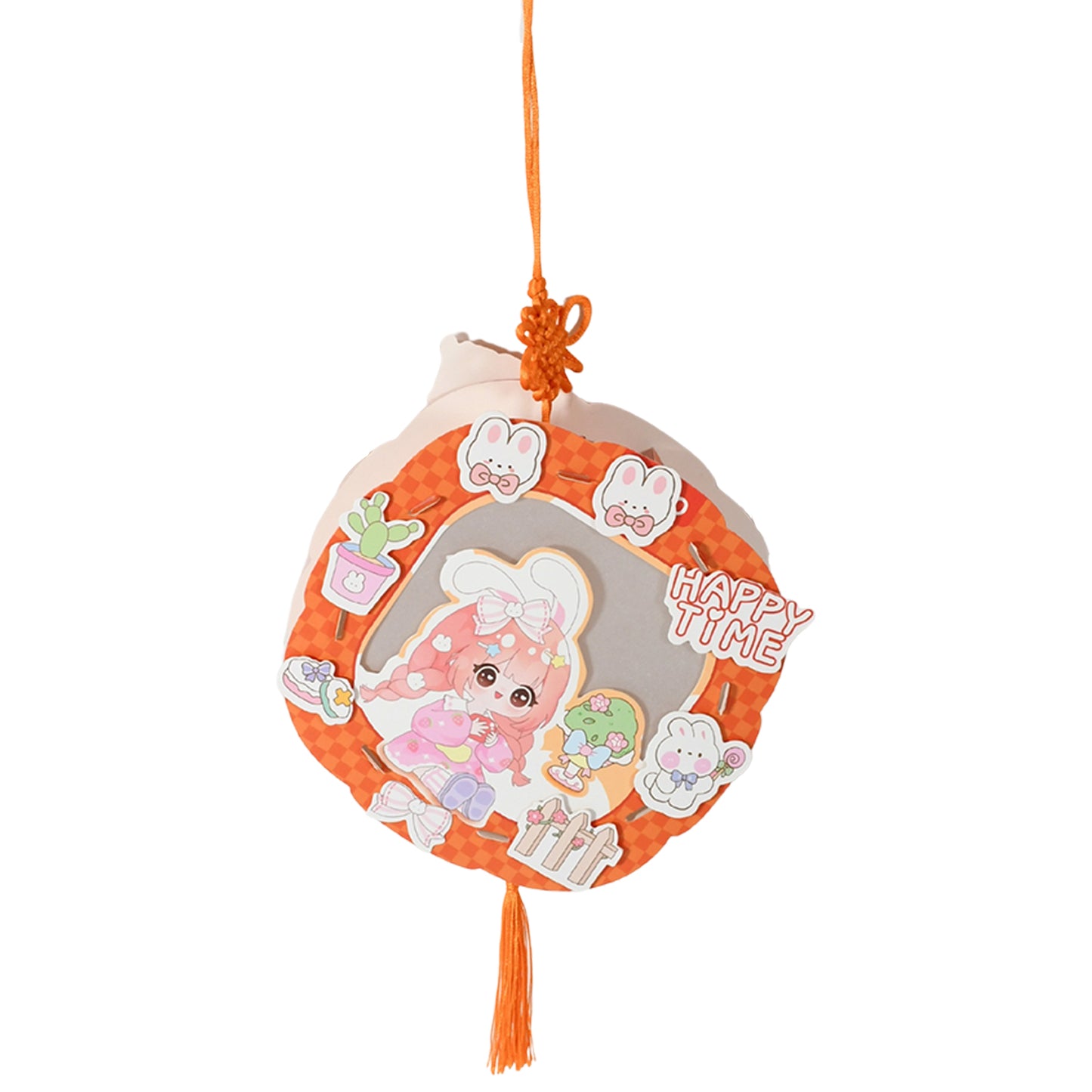 Diy Traditional Lanterns Handmade Cartoon Paper Lanterns Antique Portable Lantern Hollow-Out Projection Luminescent Led Lamp Diy Hanging Paper Lanterns For Festival Party Decor