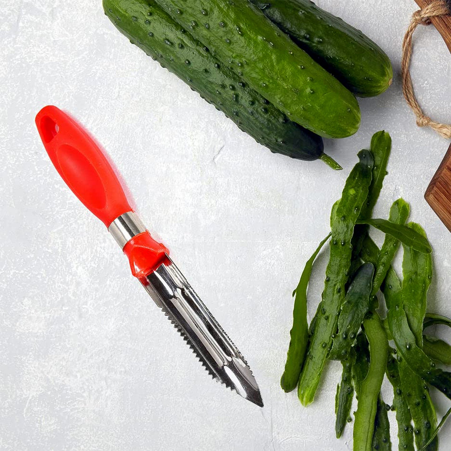 Multipurpose 2-In-1 Stainless Steel Knife Peeler (1 Pc)