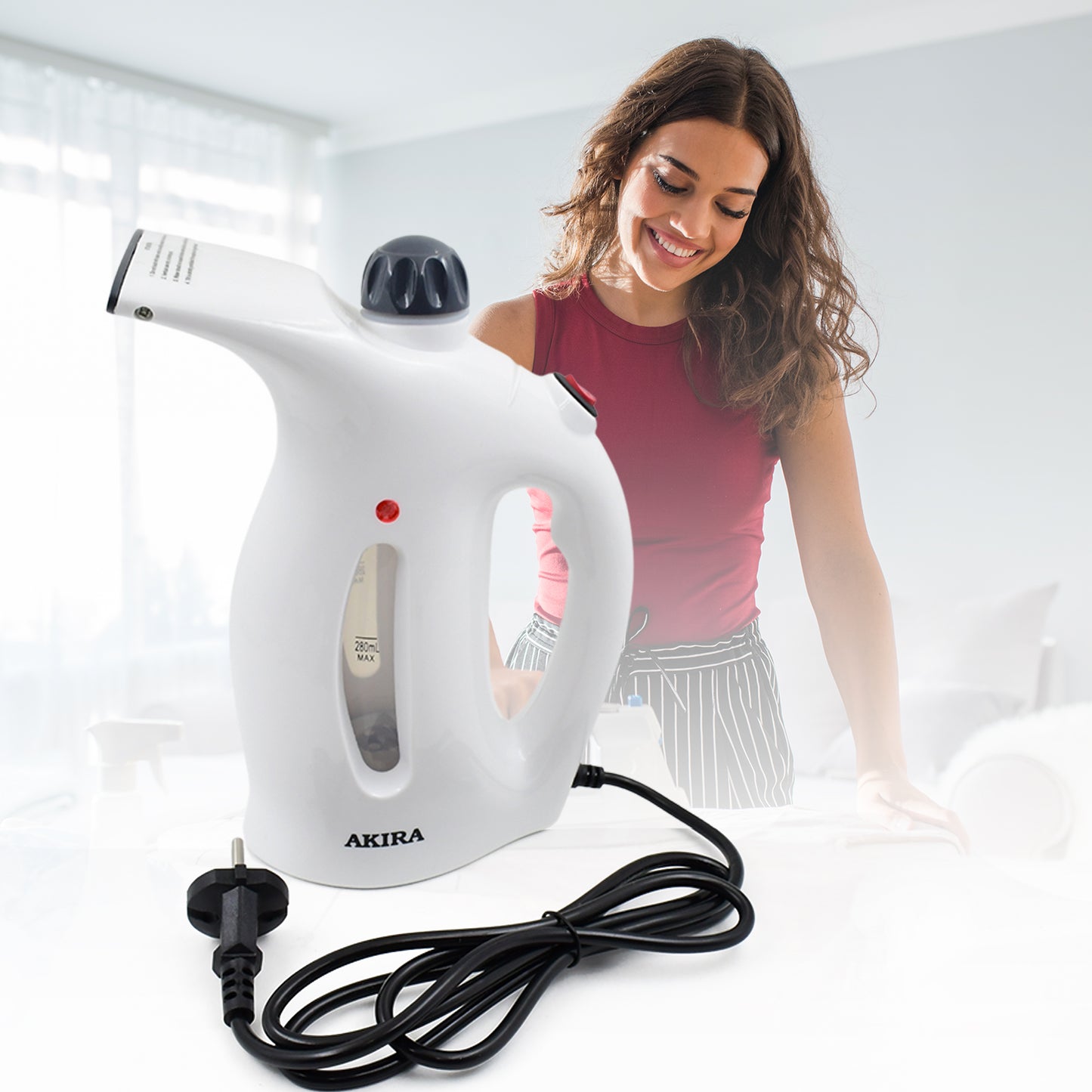 Portable Handheld Garment Facial Steamer (1 Pc)