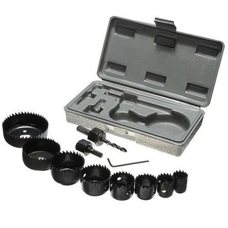 Wood Hole Saw Cutting Set (11 Pcs 19-64Mm Multicolour)