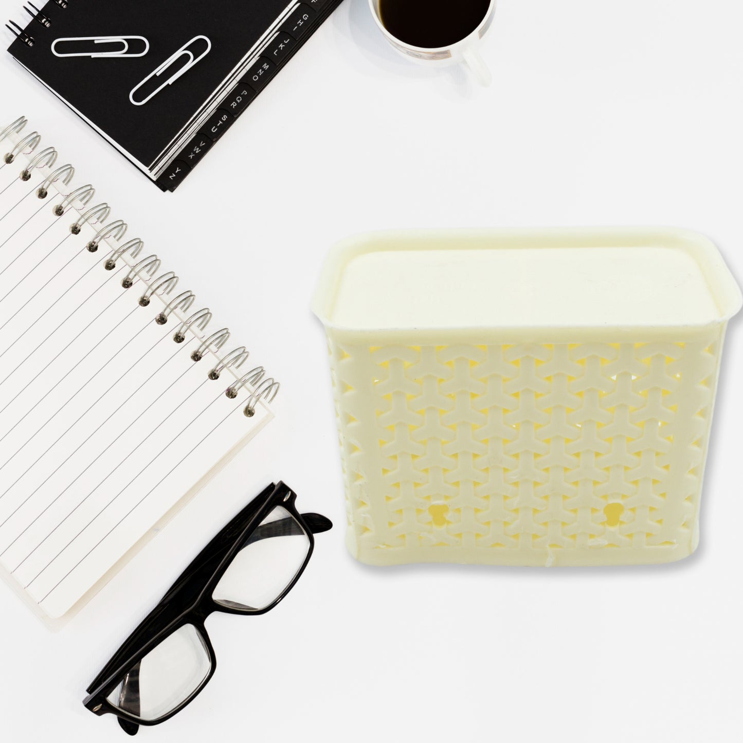 Multipurpose Holder For Desk Plastic Pen Pots Desk Organizers Pencil Pots Holder Stationary Supplies For Office Home School Non-Slip Silicone Bottom