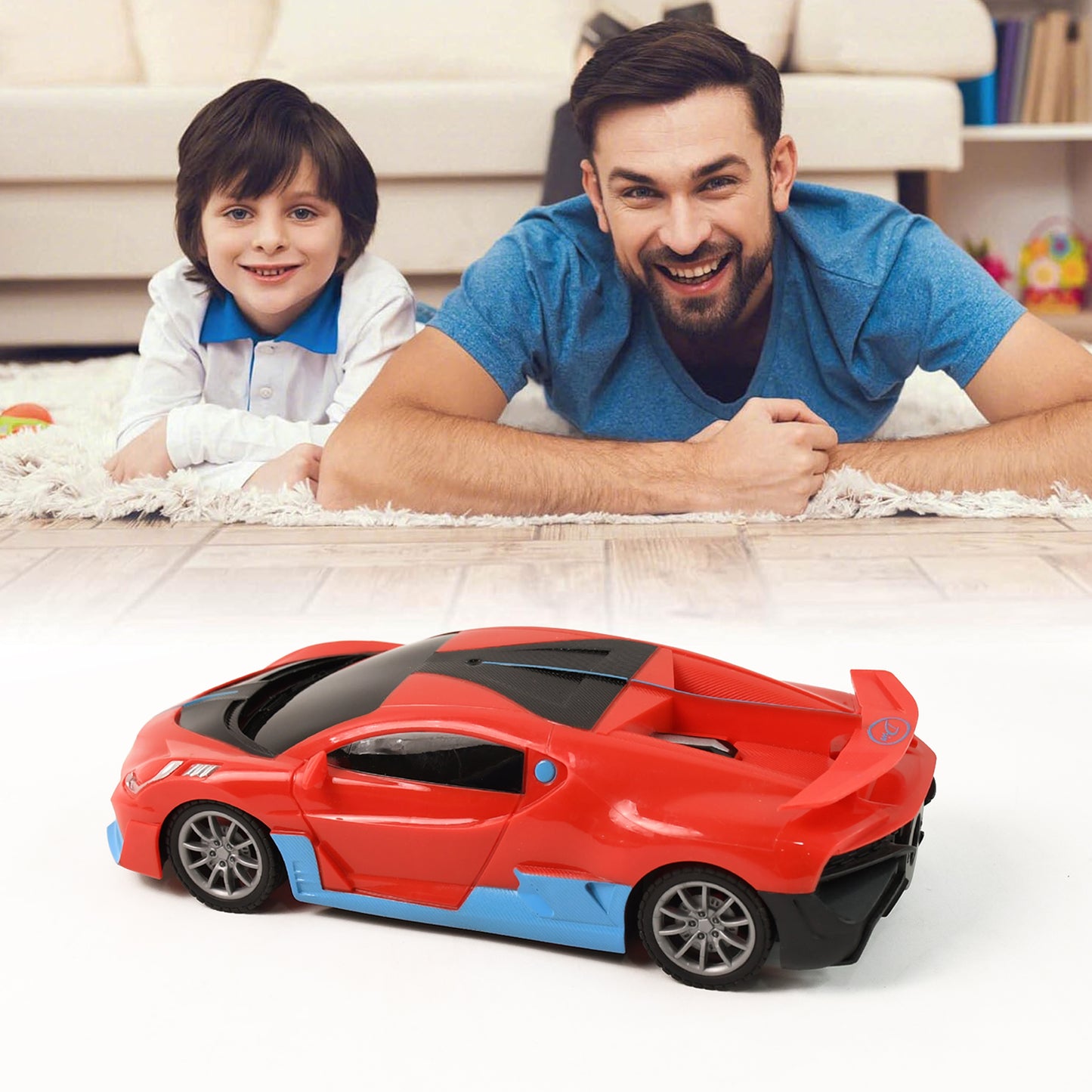 High-Speed Rc Sports Car With Spray Exhaust Effect (1 Set)