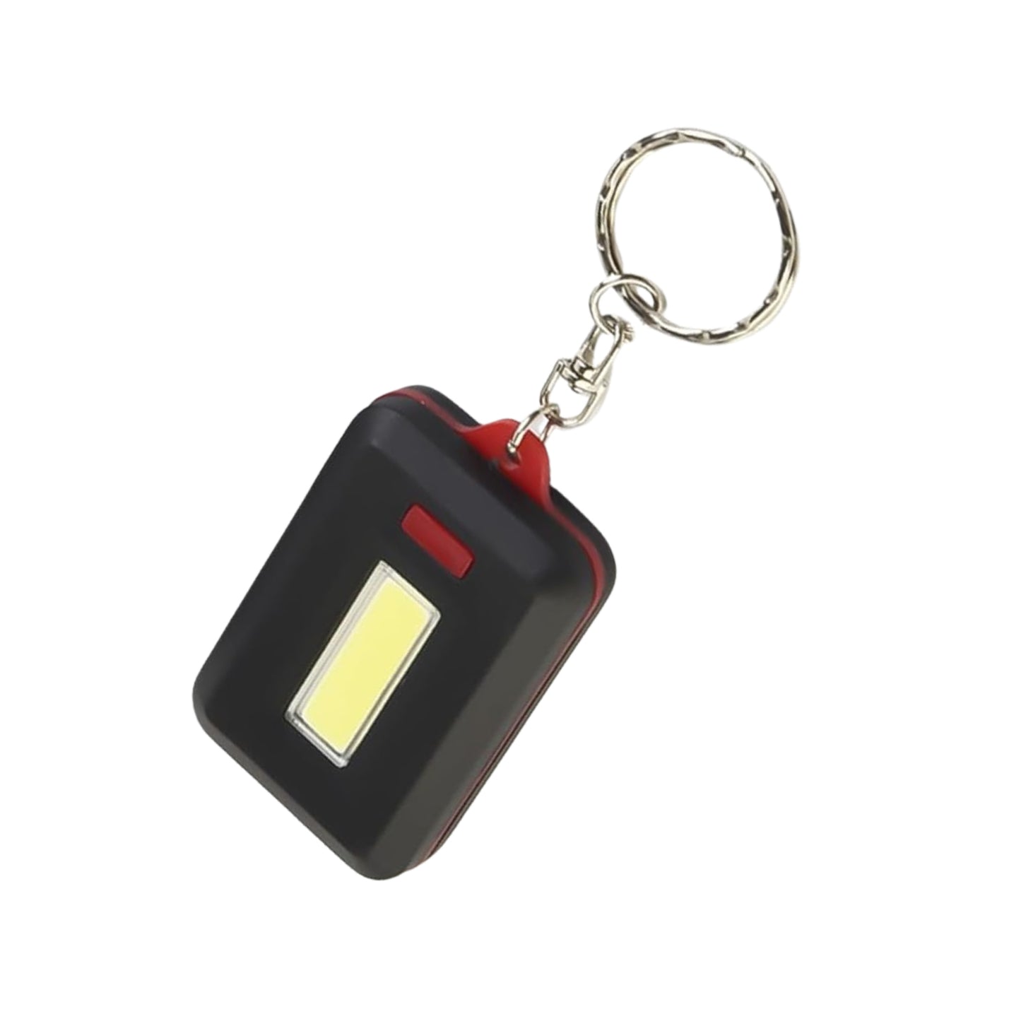 Led Keychain Cob Light With Hook Loop Sticker. 3 Light Modes (1 Pc Battery Not Included)