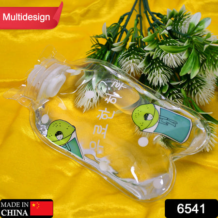 Transparent Multi Design Small Hot Water Bag With Cover For Pain Relief Neck Shoulder Pain And Hand Feet Warmer Menstrual Cramps.