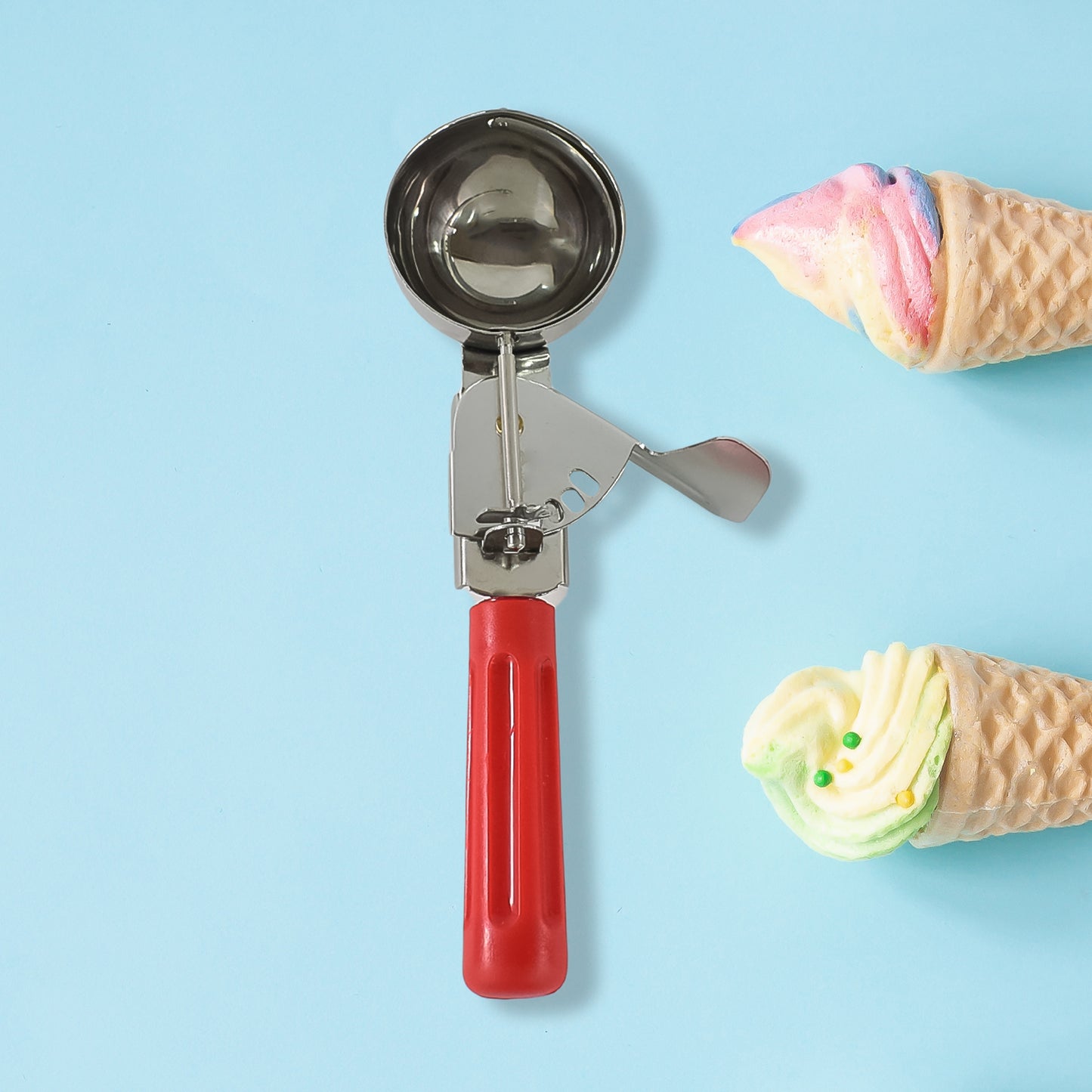 Apexice Cream Scoop 70 Ml Stainless Steel Head With Ergonomic Handle (1 Pc)