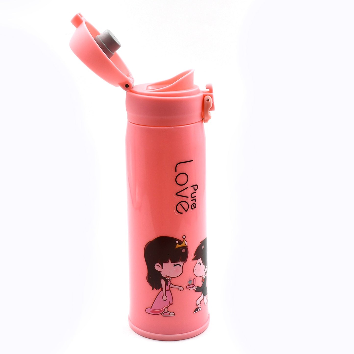 Pure Love Outdoor Sport Water Bottle 500Ml Leak Proof Bpa-Free For Travel Cold And Hot Water Glass Water Bottle With Daily Water Intake For Gym And Children Fridge For Home Office School (Moq - 80 Pc)