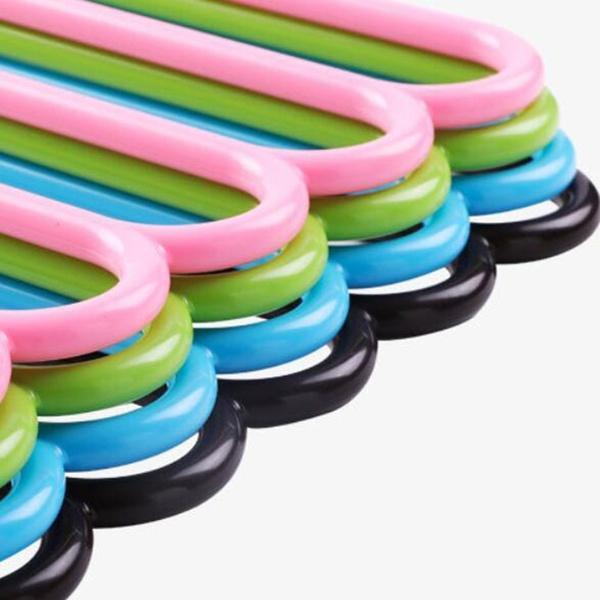 5In 1 Multipurpose Plastic Hanger Assorted (5-Layer)