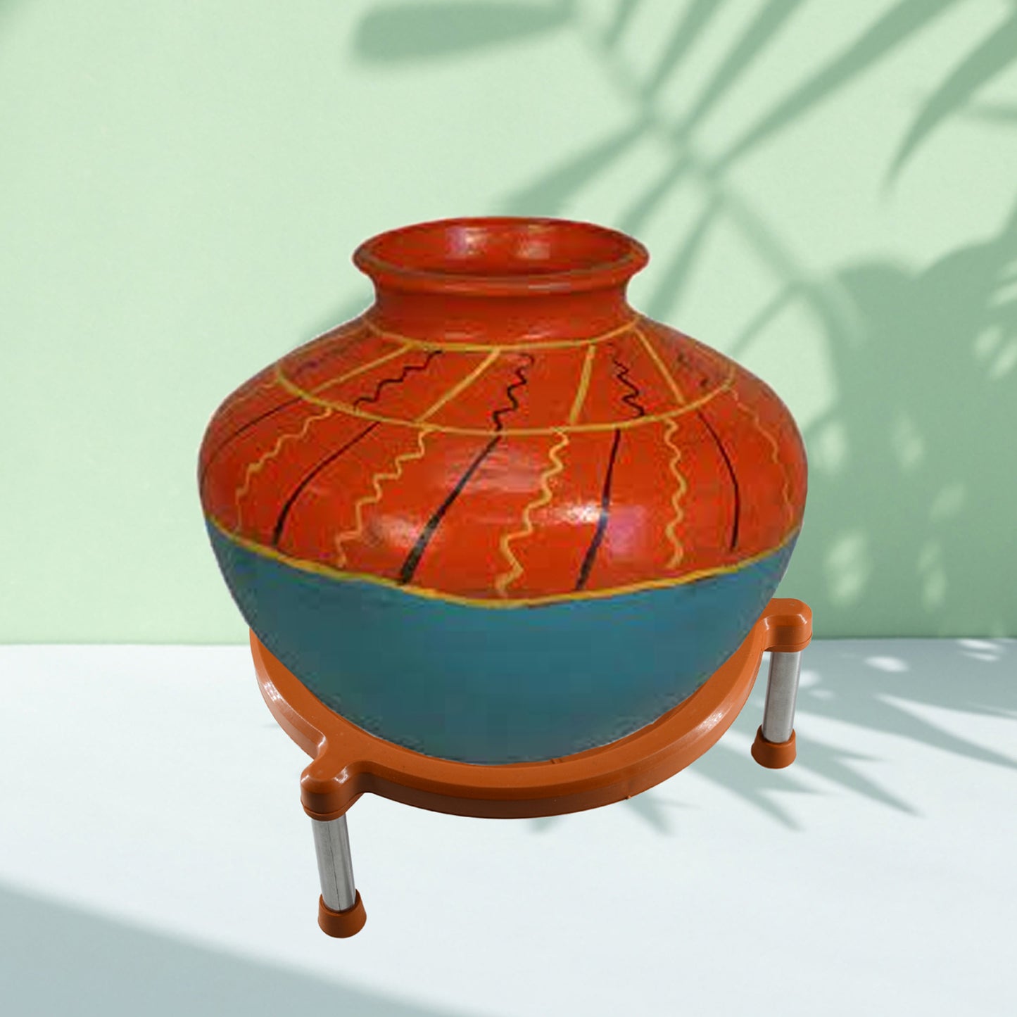Multipurpose Matka Stand Plant Pot Water Pot Stand Plastic For Home Kitchen (1Pc)