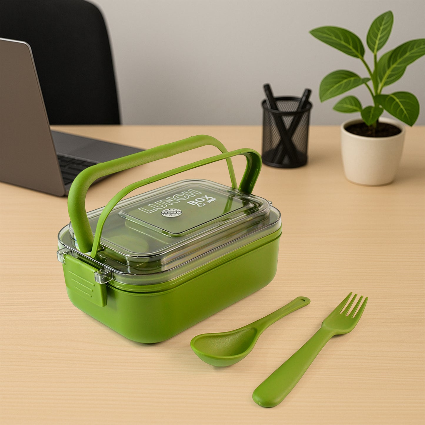 Magiclunch Box With Leakproof Compartments (1 Pc)