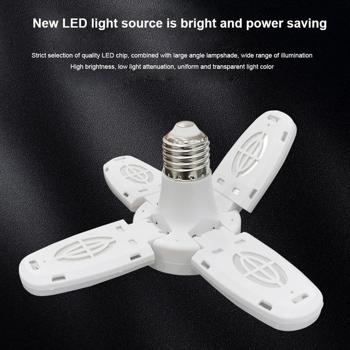Fan Blade Led Bulb 28V Foldable Led Blade Fan Bulb ( 1 Pc )