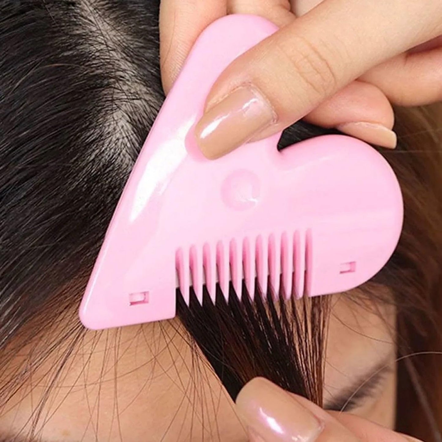Heartshape Plastic Hair Cutting Scissors (1 Pc With Card Packing)