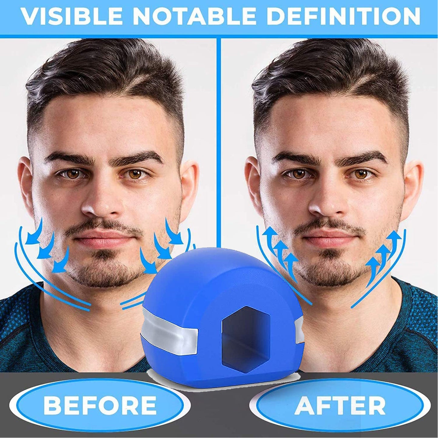 Set Of 6Pc Jawline Exerciser Tool Men Women Double Chin Reducer For Women And Men