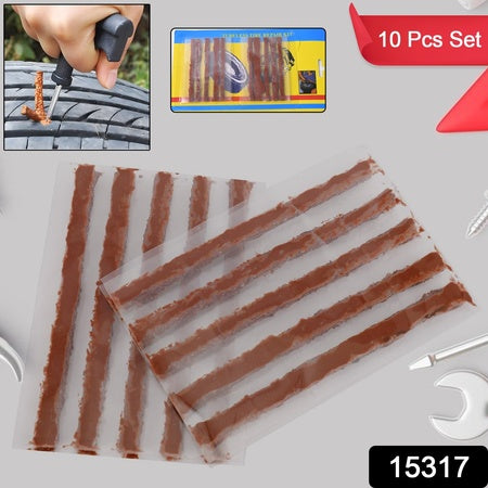 Tirerepair Strings Rubber Strips For Cars Bike (10 Pcs Set )
