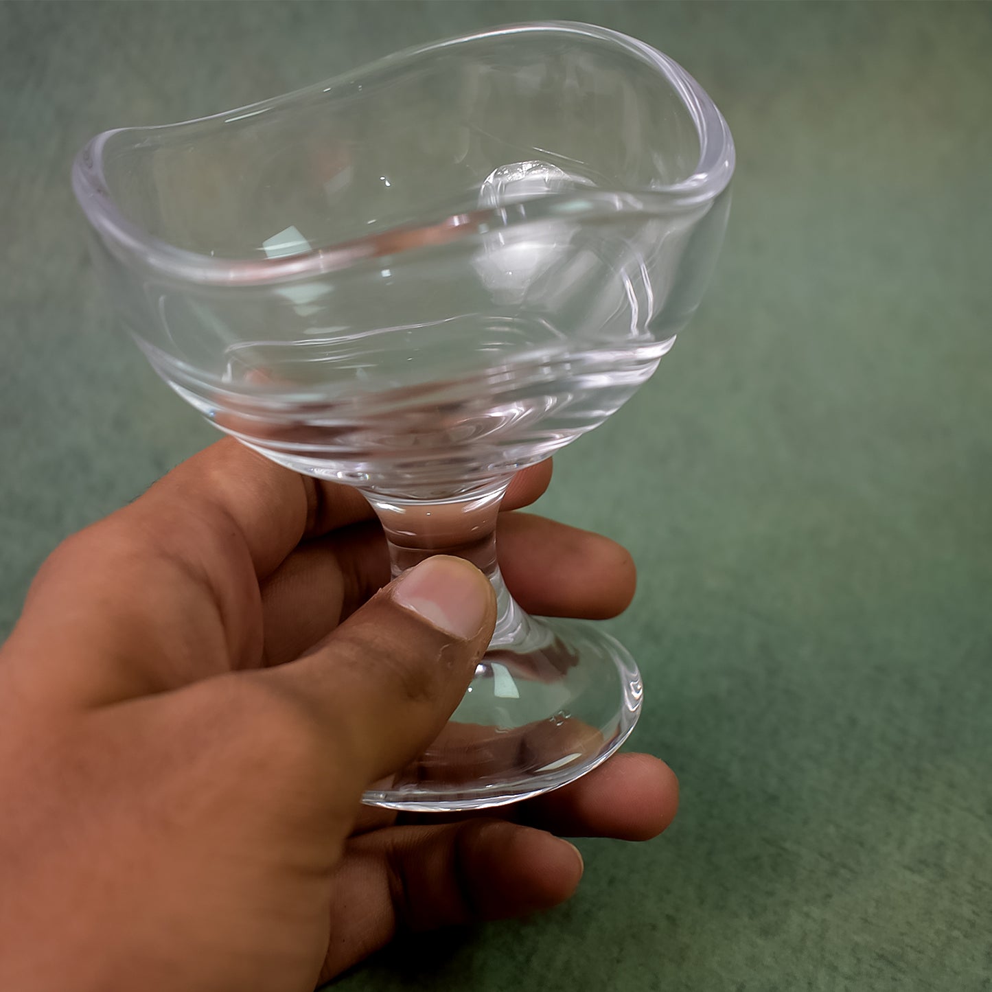 Glassfooted Dessert Bowl Ice Cream Cup (2 Pcs Set)