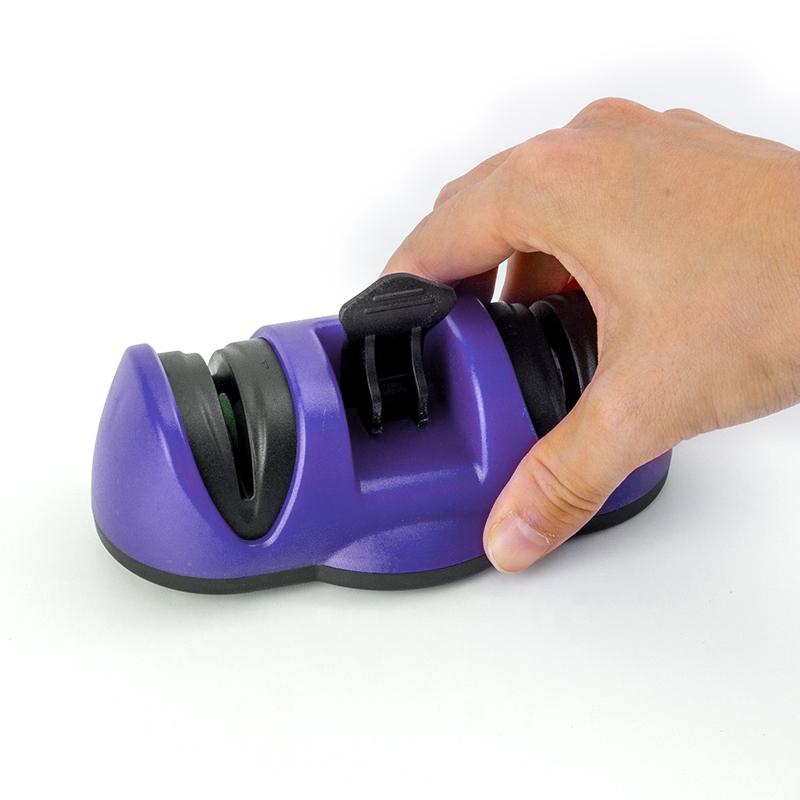 Manual Knife Sharpener 2 Stage Sharpening Tool For Ceramic Knife And Steel Knives