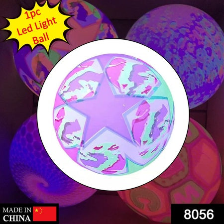 Bouncy Stress Reliever Fun Play Led Rubber Balls For Kids (1Pc Only)