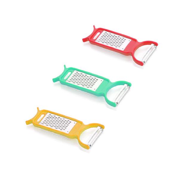 Kitchen 3 In 1 Multi Purpose Vegetable Peeler Grater Cutter For Food Preparation
