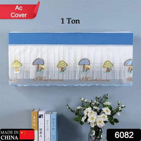 Ac Cover Air Conditioning Dust Cover Folding Designer Ac Cover For Indoor Split Cover Washable Foldable Dustproof Cover ( Approx 1 Ton Mix Design 1 Pc)