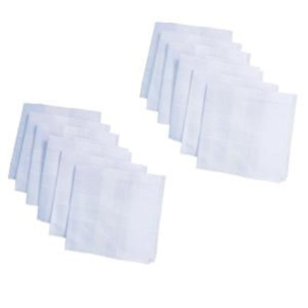 Mens King Size Formal Handkerchiefs For Office Use - Pack Of 12