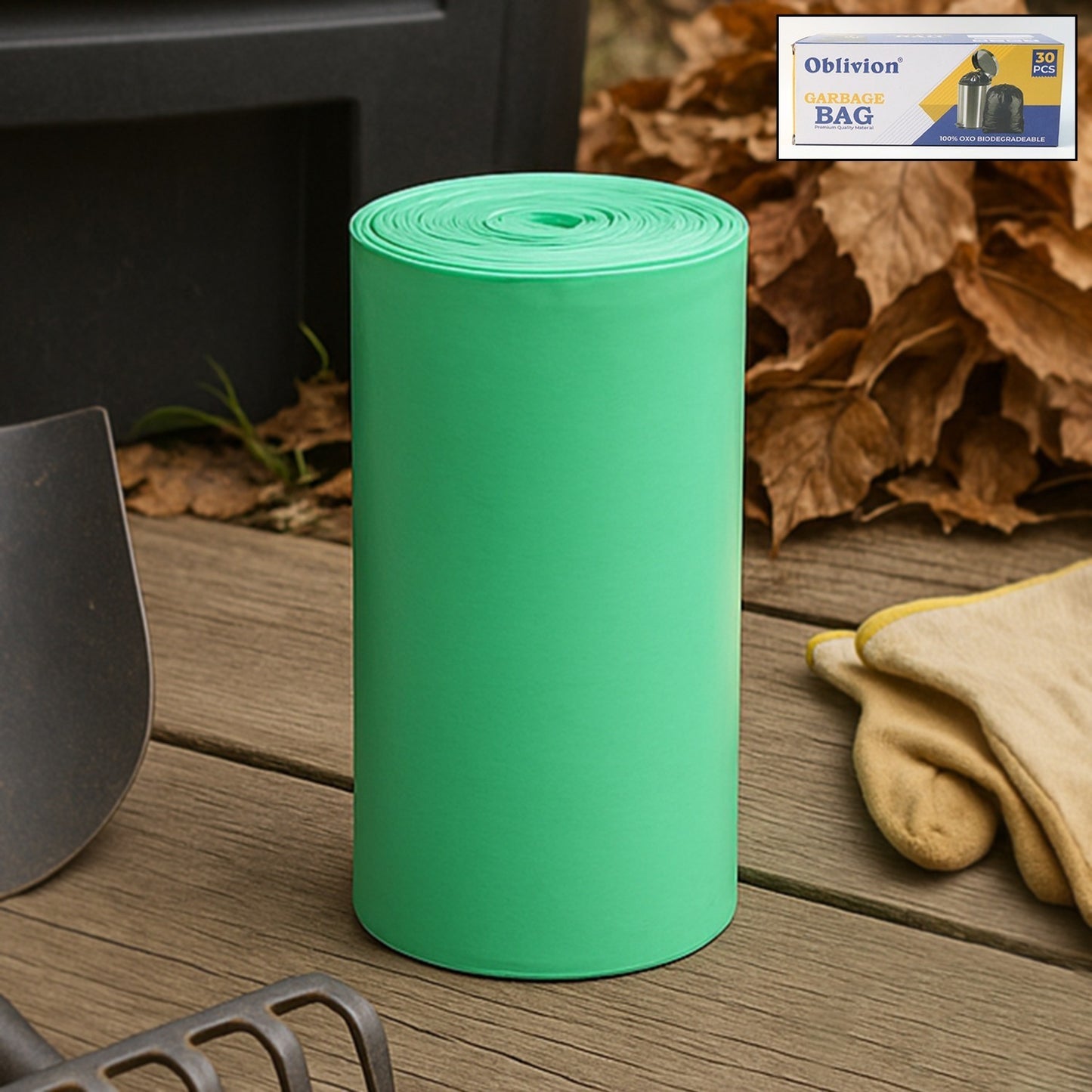 Bio-Degradable Eco Friendly Garbage Trash Bags Rolls (24X32 Cm 1 Pc Mix Color)