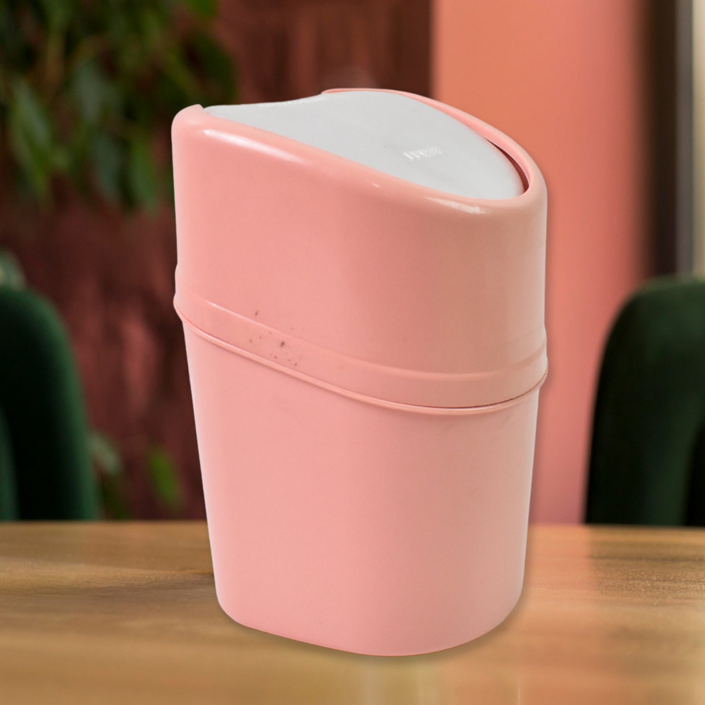 Minitrash Can Dustbin Plastic Garbage Can With Lid (1 Pc)