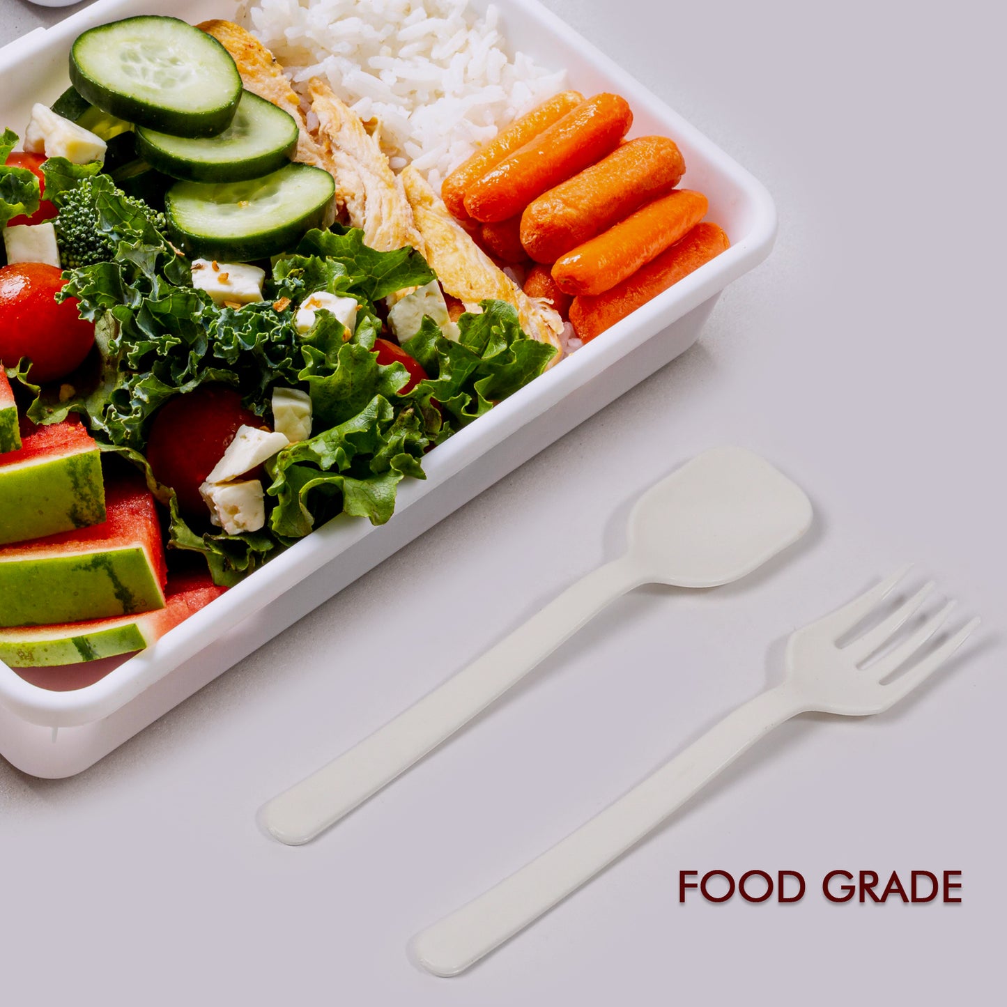 Plastic Forks Spoon Cutlery-Utensils Parties Dinners Catering Services Family Gatherings ( Pack Of 2)