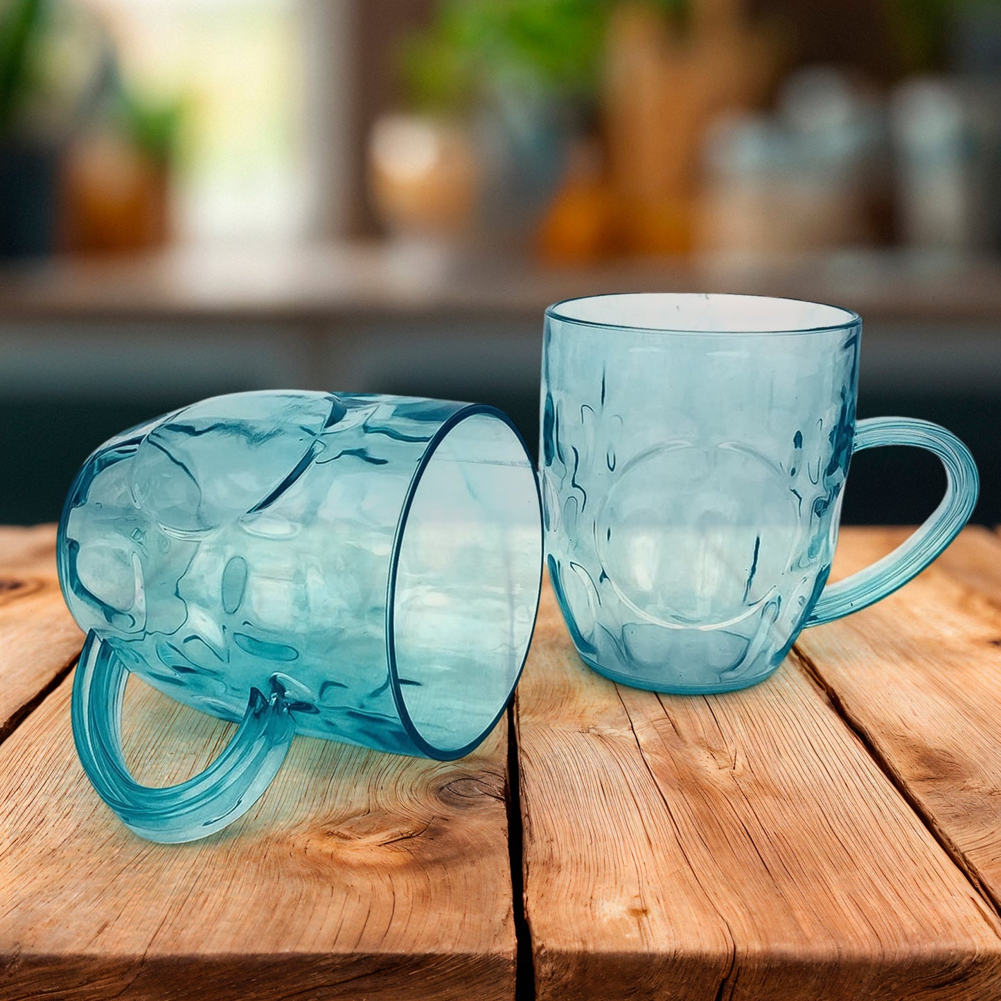 Apexshake Mug Set 2 Pieces Durable Plastic Mugs (350Ml) Approx