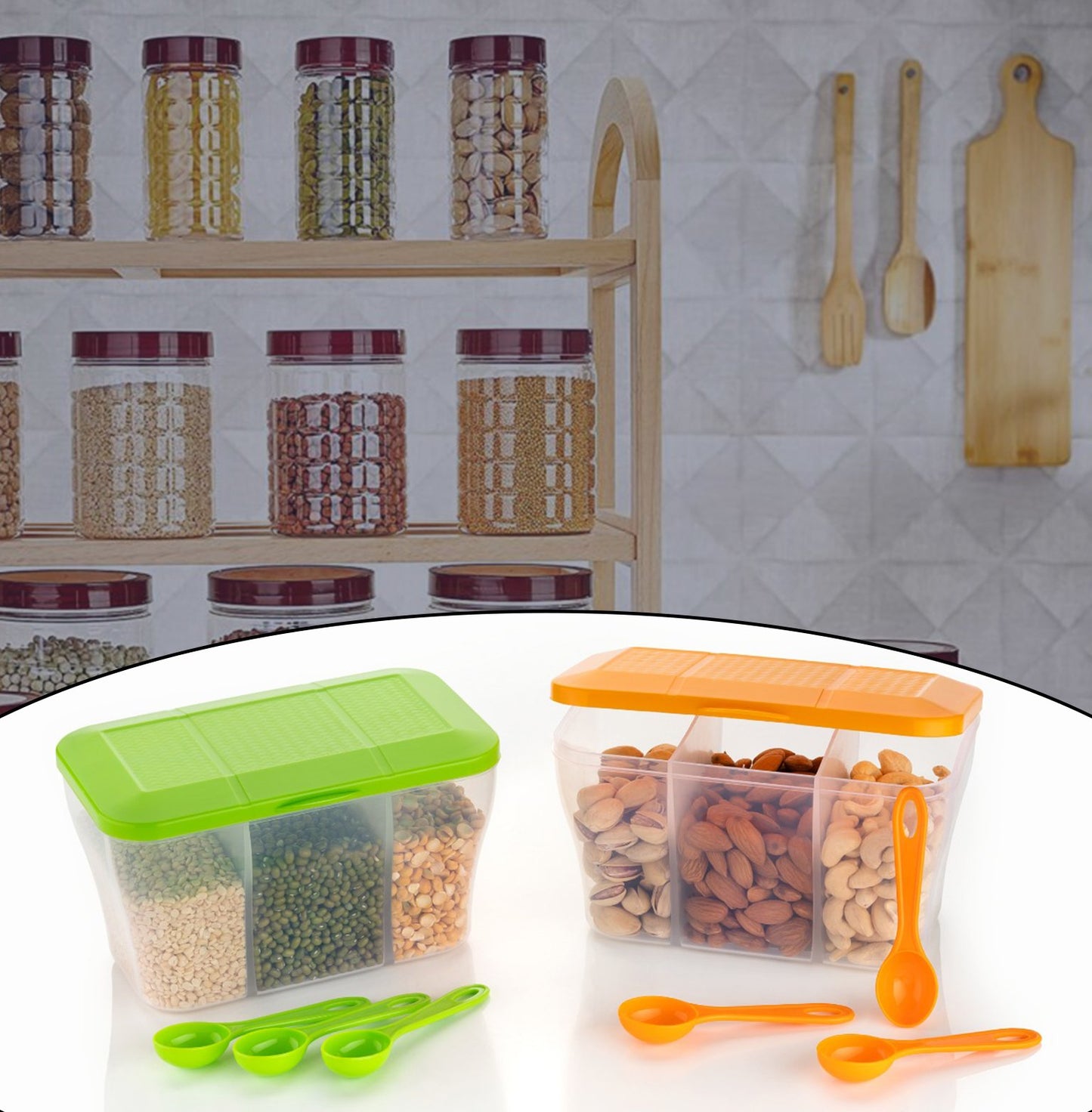 Plastic Square Storage Organiser Container (750Ml Capacity)