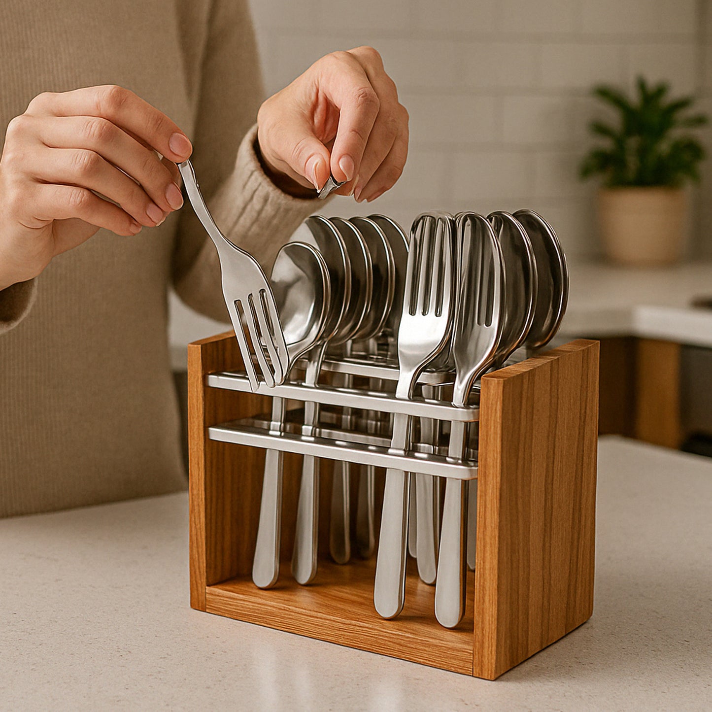 Apexpremium Stainless Steel Cutlery Set (24 Pc)