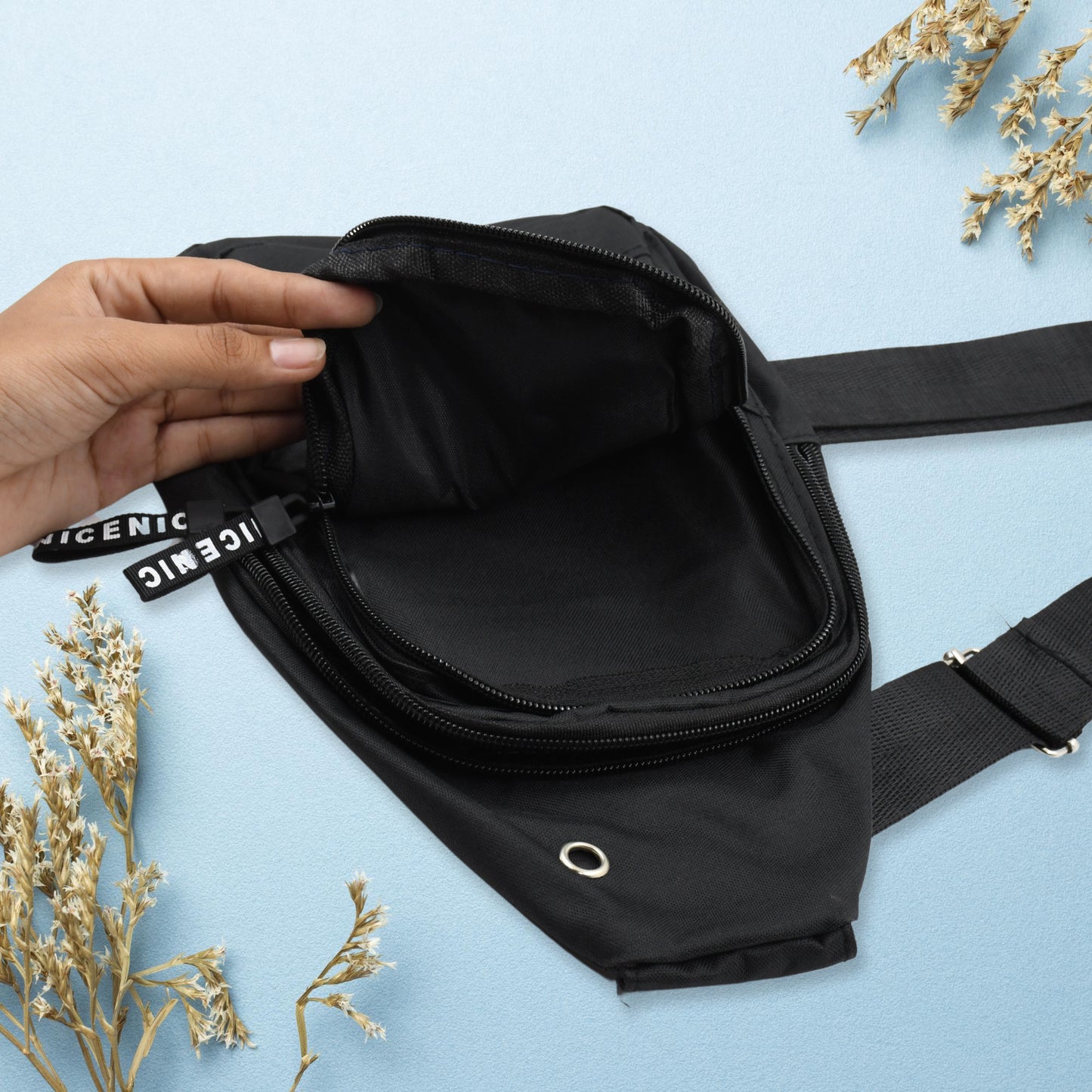 Waterproof Anti Theft Cross-Body Fanny Pack Waist Bag Shoulder Bags Chest Men Casual Fashion Usb Charging Earphone Hook Sling Travel Bag (1 Pc)