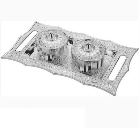 Multipurpose Decorative Multi Storage Mukhwas Daniserving Tray