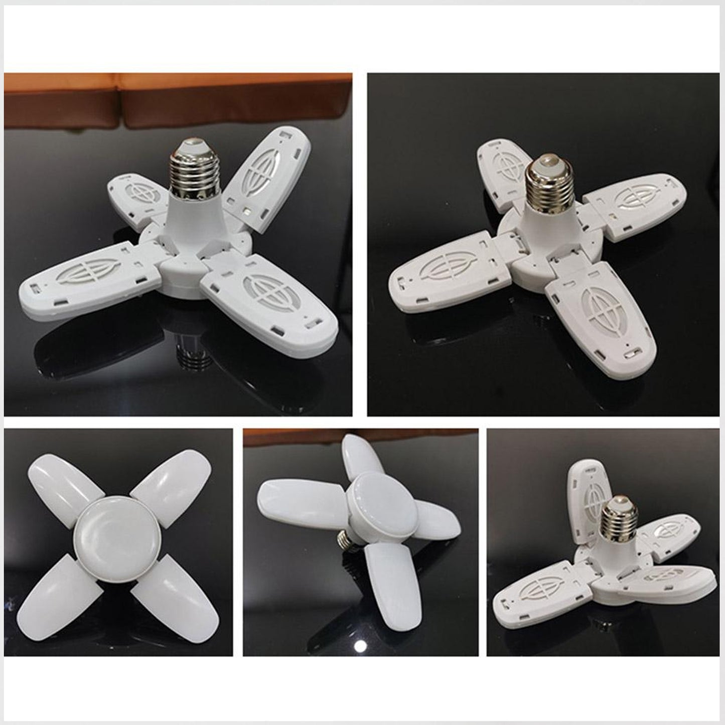 Fan Blade Led Bulb 28V Foldable Led Blade Fan Bulb ( 1 Pc )