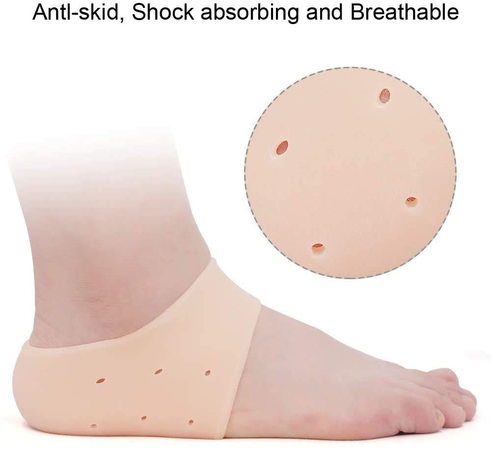 Anti Crack Silicon Gel Heel Moisturizing Socks For Foot Care Men Women (Loose Pack)