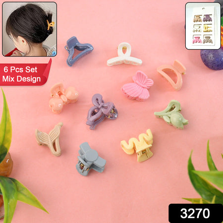 Hairclips For Girls Kids Hair Accessories (6 Pcs Set)