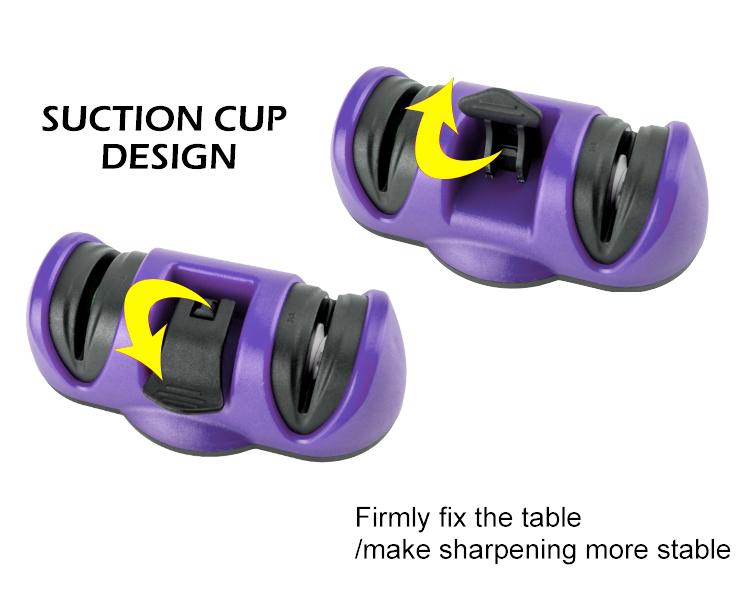 Manual Knife Sharpener 2 Stage Sharpening Tool For Ceramic Knife And Steel Knives