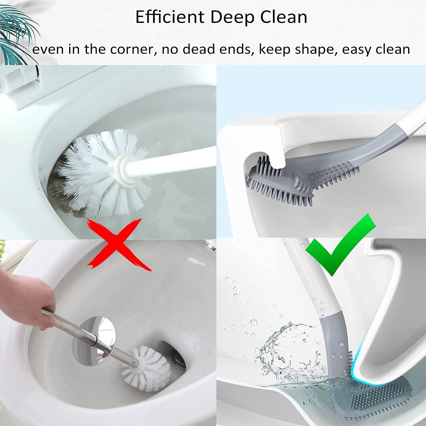 Golf Toilet Cleaner Brush Magic Sticker Holder