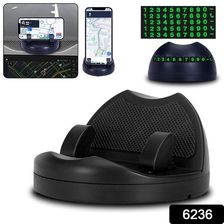 2 In1 Car Anti-Slip Mat Phone Holder Non Slip Sticky Phone Mount Holder (1 Set)