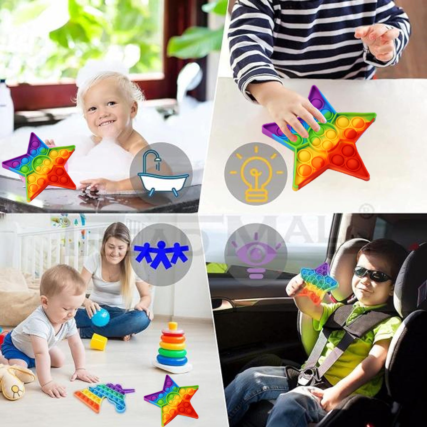 Push Pop Bubble Fidget Sensory Toyautism Special Needs Silicone Stress Relief Toygreat Fidget Toy Sensory Toys Novelty Gifts For Girls Boys Kids Adults
